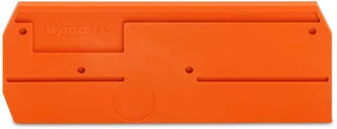 880-339 - End and intermediate plate; 2.5 mm thick; orange