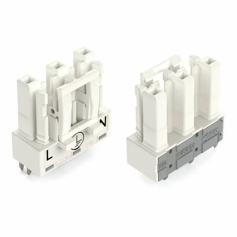 770-823 - Socket for PCBs; straight; 3-pole; Cod. A; white