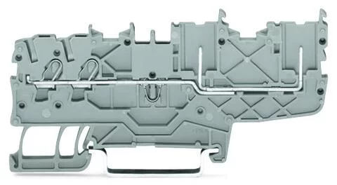 2020-1404 - X-COM S-Mini carrier/feedthrough terminal block; rail mount; 2-conductor, 2-pin; 3.5 mm wide; blue