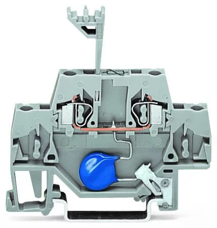 280-502/281-609 - Terminal block with varistor; with direct connection to DIN rail; 24 VDC