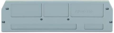 280-376 - End and intermediate plate; 2.5 mm thick; gray