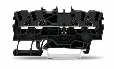 2001-1405 - TOPJOB®S feedthrough terminal block; rail mount; 4-conductor; 4.2 mm wide; black