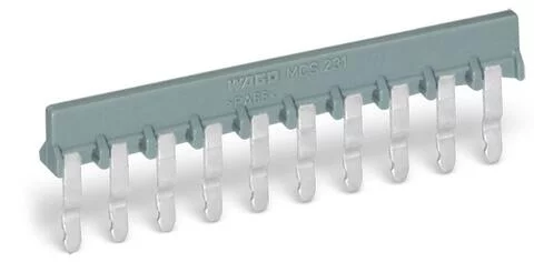 231-905 - Jumper; for conductor entry; 5-way; insulated; gray