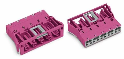 770-785 - WINSTA® through-panel socket (female); snap-in; 1/2/3/4/5 marking; 4-pole; pink 770-785 - WINSTA® through-panel socket (female); snap-in; 1/2/3/4/5 marking; 4-pole; pink