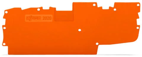 2020-1492 - End and intermediate plate; 1 mm thick; orange