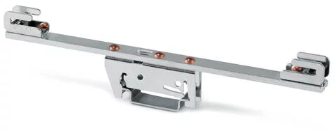 790-312 - Busbar carrier; 160 mm wide; 24 mm high; both sides, straight; for DIN 35 rail