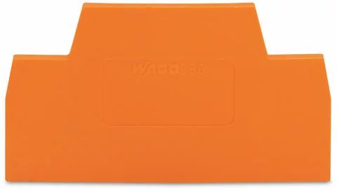 280-341 - End and intermediate plate; 2.5 mm thick; Orange