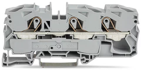 2016-1306 - TOPJOB®S feedthrough terminal block; rail mount; 3-conductor; 12 mm wide; yellow