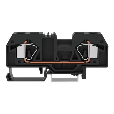 283-905 - 2-conductor through terminal block; 16 mm²; center marking; for DIN-rail 35 x 15 and 35 x 7.5; CAGE CLAMP®; 16,00 mm²; black