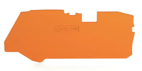 2110-1292 - End and intermediate plate; 1 mm thick; orange
