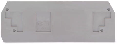 283-350 - End and intermediate plate; 2.5 mm thick; gray