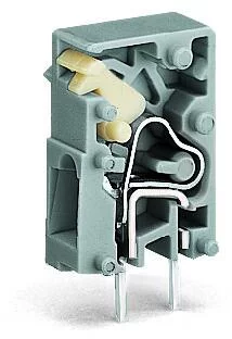 741-901 - Stackable PCB terminal block; push-button; 2.5 mm²; Pin spacing 5 mm; 1-pole; CAGE CLAMP®; 2,50 mm²; gray