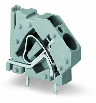 745-833 - Stackable PCB terminal block; 6 mm²; Pin spacing 7.5 mm; 1-pole; CAGE CLAMP®; commoning option; 6,00 mm²; light gray