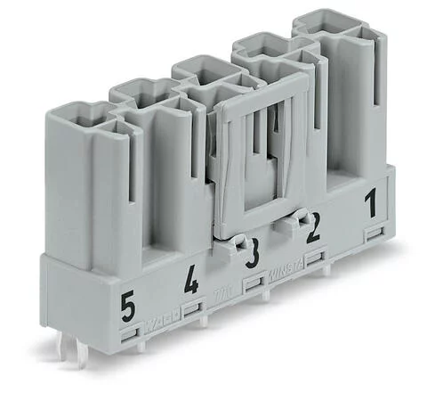 770-855 - Plug for PCBs; straight; 5-pole; Cod. B; gray