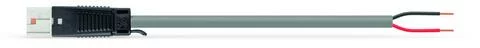 894-8992/223-507 - pre-assembled connecting cable; Dca; Plug/open-ended; 2-pole; Cod. F; 5 m; gray