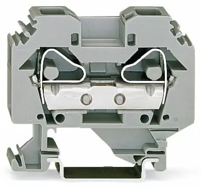 283-104 - 2-conductor through terminal block; 16 mm²; lateral marker slots; for DIN-rail 35 x 15 and 35 x 7.5; CAGE CLAMP®; 16,00 mm²; blue