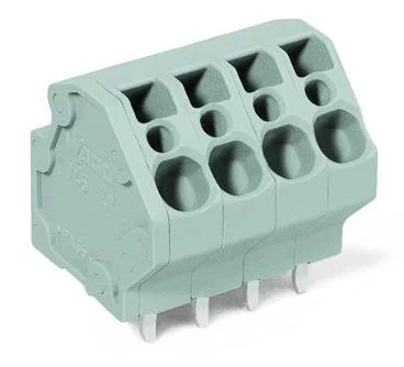 745-3109 - PCB terminal block; 4 mm²; Pin spacing 5 mm; 9-pole; CAGE CLAMP®; 4,00 mm²; gray