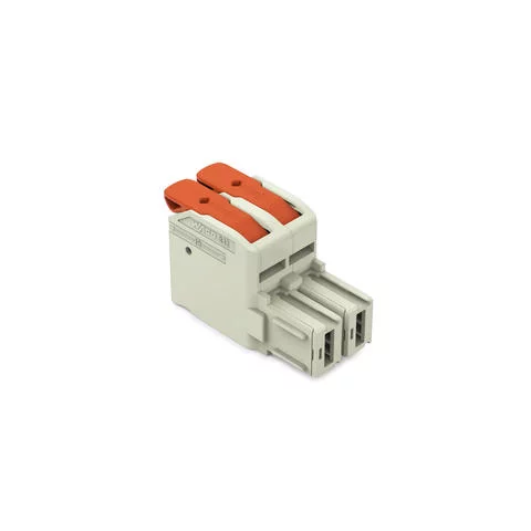 832-1102 - Female plug; Push-in CAGE CLAMP with operating lever; AWG 18 - 4; Pin spacing 10.16 mm; 2-pole 832-1102 - Female plug; Push-in CAGE CLAMP with operating lever; AWG 18 - 4; Pin spacing 10.16 mm; 2-pole