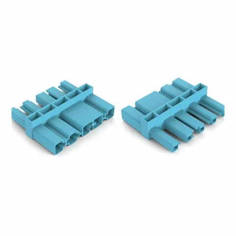770-619 - Intermediate coupler; 5-pole; Cod. I; for sockets and plugs; blue