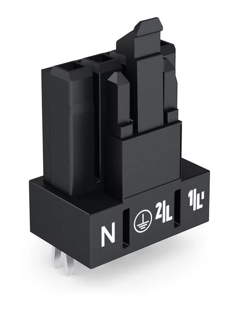 890-804 - Socket for PCBs; straight; 4-pole; Cod. A; black