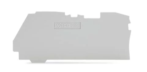 2106-1291 - End and intermediate plate; 1 mm thick; gray