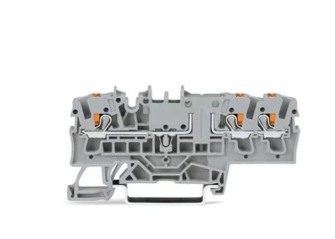 2202-1701 - TOPJOB®S through terminal block with Push-buttons; same profile as 3-conductor disconnect/test terminal blocks; rail mount; 3-conductor; 5.2 mm wide; gray 2202-1701 - TOPJOB®S through terminal block with Push-buttons; same profile as 3-conductor disconnect/test terminal blocks; rail mount; 3-conductor; 5.2 mm wide; gray