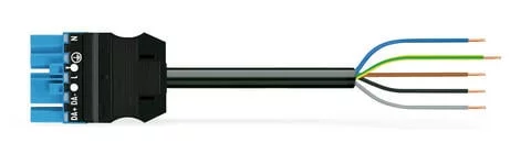 771-9385/267-301 - pre-assembled connecting cable; Cca; Plug/open-ended; 5-pole; Cod. I; H05Z1Z1-F 5G 2.5 mm²; 3 m; 2,50 mm² 771-9385/267-301 - pre-assembled connecting cable; Cca; Plug/open-ended; 5-pole; Cod. I; H05Z1Z1-F 5G 2.5 mm²; 3 m; 2,50 mm²