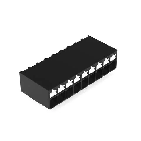 2086-1229 - THR PCB terminal block; push-button; 1.5 mm²; Pin spacing 3.5 mm; 9-pole; Push-in CAGE CLAMP®; 1,50 mm²; black