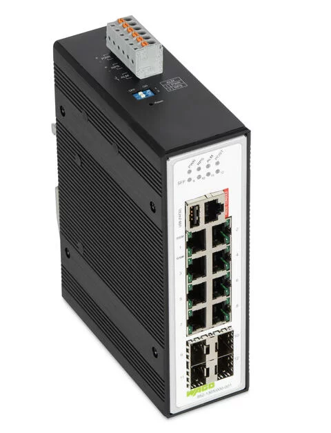 852-1305/000-001 - Industrial managed switch; 8 - 10/100/1000 Mb/s RJ45 ports; 4 - 1000 Mb/s Fiber Optic ports 852-1305/000-001 - Industrial managed switch; 8 - 10/100/1000 Mb/s RJ45 ports; 4 - 1000 Mb/s Fiber Optic ports