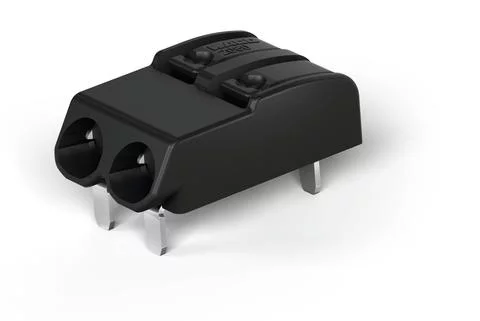 2060-1472/998-404 - THR PCB terminal block; push-button; Push-in CAGE CLAMP; AWG 24 - 18; Pin spacing 4 mm; 2-pole; in tape-and-reel packaging; black