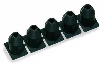 280-472 - Insulation stop; 0.75 - 1 mm²; 5 pieces/strip; black
