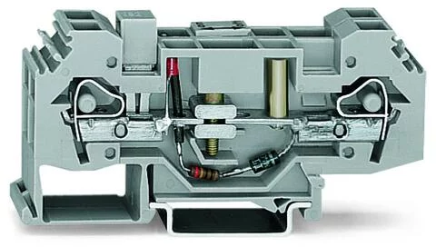 282-139 - Ground conductor disconnect terminal block; 230 V; 6 mm²; CAGE CLAMP®; 6,00 mm²; gray