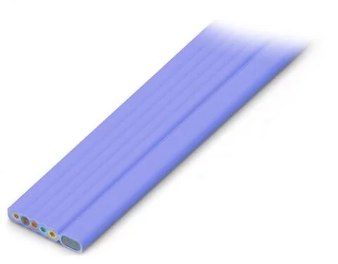 897-262 - Flat cable; Cca; 5G 2.5 mm² + 2 x 1.5 mm²; halogen-free; 3L + N + PE + 2 buses; 0.6/1 kV; 2,50 mm²; violet