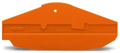 282-366 - End and separator plate; for 2-conductor transverse switching terminal block; 1.5 mm thick; orange