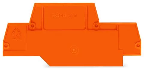 279-519 - End and intermediate plate; 2 mm thick; orange