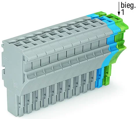2022-115/000-038 - 1-conductor female connector; Push-in CAGE CLAMP®; 4 mm²; Pin spacing 5.2 mm; 15-pole; 4,00 mm²; gray/blue/green-yellow 2022-115/000-038 - 1-conductor female connector; Push-in CAGE CLAMP®; 4 mm²; Pin spacing 5.2 mm; 15-pole; 4,00 mm²; gray/blue/green-yellow