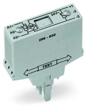 286-830 - Bridge rectifier module; Input voltage: 24 VAC; with varistor protective circuit; gray