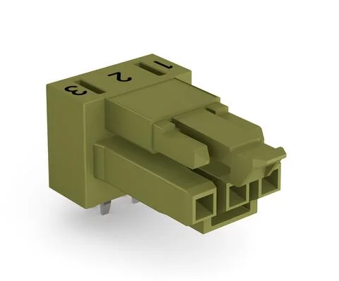 890-863/011-000 - Socket for PCBs; angled; 3-pole; Cod. B; light green 890-863/011-000 - Socket for PCBs; angled; 3-pole; Cod. B; light green