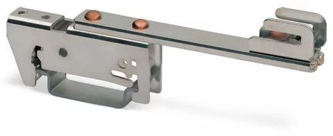 790-300 - Busbar carrier; 70 mm wide; 24 mm high; single side, straight; for DIN 35 rail