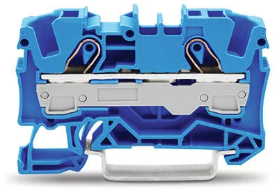 2006-1204 - TOPJOB®S feedthrough terminal block; rail mount; 2-conductor; 7.5 mm wide; blue
