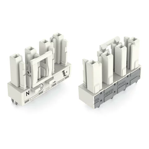770-824 - Socket for PCBs; straight; 4-pole; Cod. A; white 770-824 - Socket for PCBs; straight; 4-pole; Cod. A; white