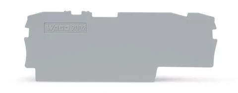 2002-1791 - TOPJOB®S end/intermediate plate; for 2002-17xx series terminal blocks; 1.0 mm wide; gray