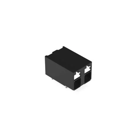 2086-3202 - THR PCB terminal block; push-button; 1.5 mm²; Pin spacing 5 mm; 2-pole; Push-in CAGE CLAMP®; 1,50 mm²; black