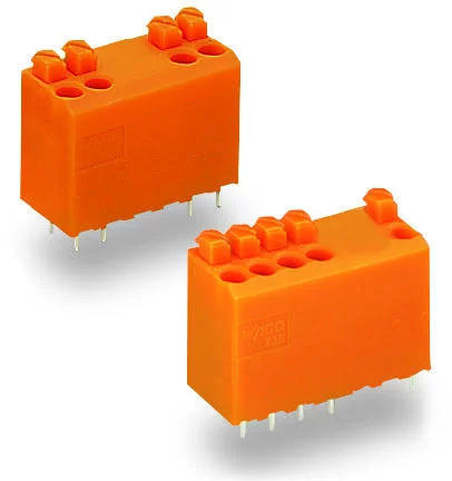 735-127/001-000 - PCB terminal block; push-button; 1.5 mm²; Pin spacing 3.81 mm; 4-pole; PUSH WIRE®; 1,50 mm²; orange