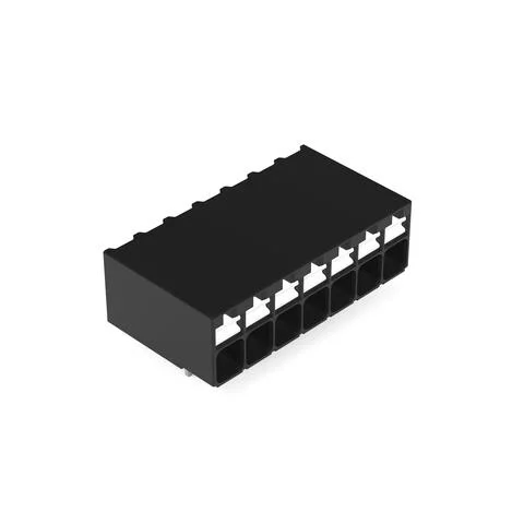 2086-1227 - THR PCB terminal block; push-button; 1.5 mm²; Pin spacing 3.5 mm; 7-pole; Push-in CAGE CLAMP®; 1,50 mm²; black