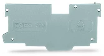 769-307 - End and intermediate plate; 1.1 mm thick; gray 769-307 - End and intermediate plate; 1.1 mm thick; gray