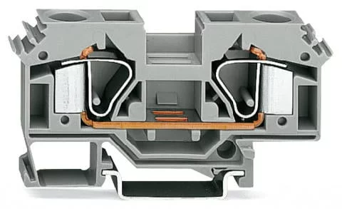 283-604 - 2-conductor through terminal block; 16 mm²; lateral marker slots; for DIN-rail 35 x 15 and 35 x 7.5; CAGE CLAMP®; 16,00 mm²; blue