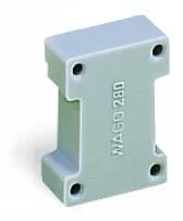 280-419 - Spacer module; modular; bridging commoned terminal blocks; gray