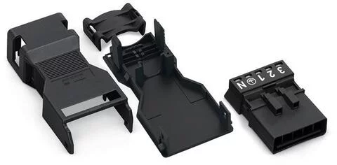 890-115 - Plug; with strain relief housing; 5-pole; 1,50 mm²; black 890-115 - Plug; with strain relief housing; 5-pole; 1,50 mm²; black