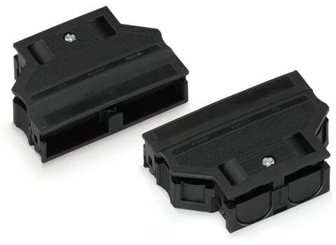 770-506/029-000 - Strain relief housing; 6-pole; for 2 cables; 8.5 … 13.5 mm; 55 mm; black